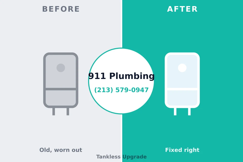 Before and after: plumbing company Gervais, OR